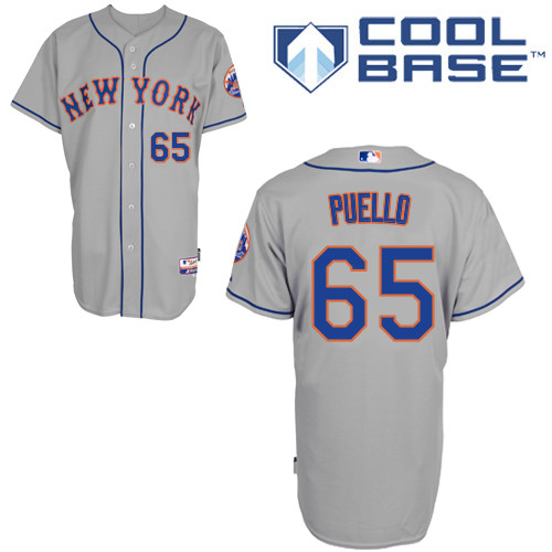 Cesar Puello #65 mlb Jersey-New York Mets Women's Authentic Road Gray Cool Base Baseball Jersey